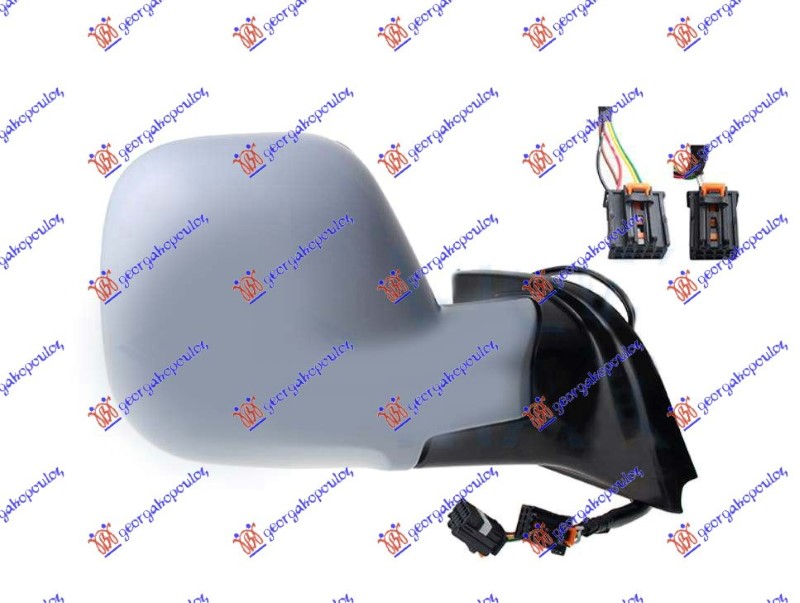 ΚΑΘΡΕΦΤΗΣ ΗΛΕΚΤΡΙΚΟΣ ΘΕΡΜΑΙΝΟΜΕΝΟΣ ΒΑΦΟΜΕΝΟΣ ΜΕ ΑΙΣΘΗΤΗΡΑ (5+2 PIN) (CONVEX GLASS) ΔΕΞ