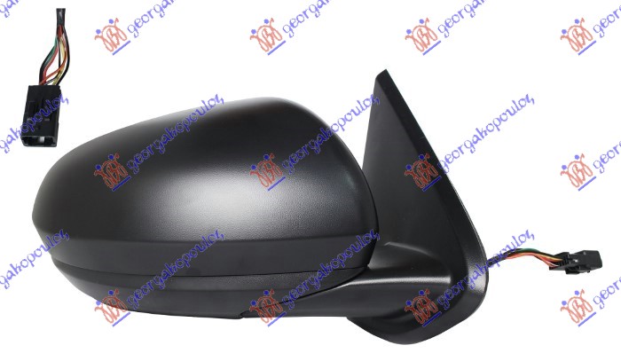 ΚΑΘΡΕΦΤΗΣ ΗΛΕΚΤΡΙΚΟΣ ΘΕΡΜΑΙΝΟΜΕΝΟΣ ΜΑΥΡΟΣ (ΜΕ BLIS & ΑΙΣΘΗΤΗΡΑ) (9 PIN) (Α ΠΟΙΟΤΗΤΑ) (CONVEX GLASS) ΔΕΞ