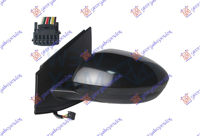 ΚΑΘΡΕΦΤΗΣ ΗΛΕΚΤΡΙΚΟΣ ΘΕΡΜΑΙΝΟΜΕΝΟΣ ΒΑΦΟΜΕΝΟΣ (5 PIN) (Α ΠΟΙΟΤΗΤΑ) (CONVEX GLASS) ΑΡ