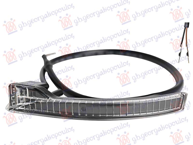 ΦΛΑΣ ΚΑΘΡΕΦΤΗ ΜΕ ΝΤΙΖΕΣ LED (2pin) ΑΡ