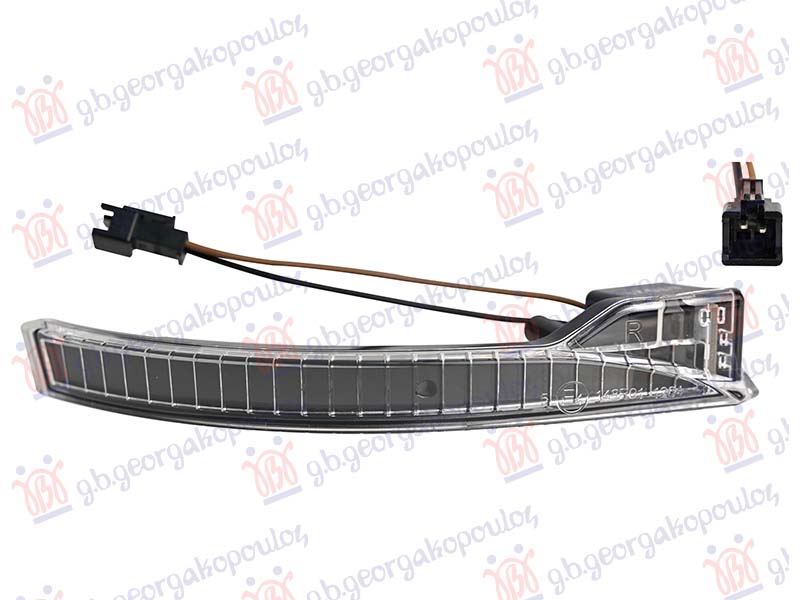 ΦΛΑΣ ΚΑΘΡΕΦΤΗ ΗΛΕΚΤΡΙΚΟ LED (2pin) ΔΕΞ