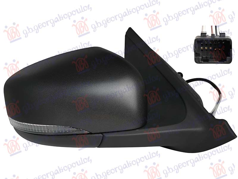 ΚΑΘΡΕΦΤΗΣ ΜΗΧΑΝΙΚΟΣ (ΜΕ ΑΙΣΘΗΤΗΡΑ) (ΜΕ ΦΛΑΣ) (12H/4P) (CONVEX) (Α ΠΟΙΟΤΗΤΑ) ΔΕΞ