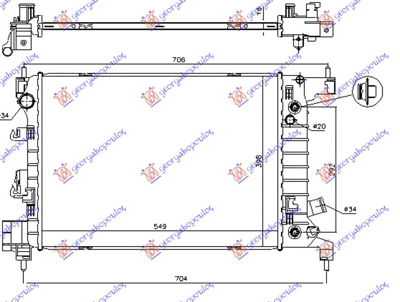 ΨΥΓΕΙΟ 1.4 ΒΕΝΖΙΝΗ ΑΥΤΟΜΑΤΟ (550x400x15)