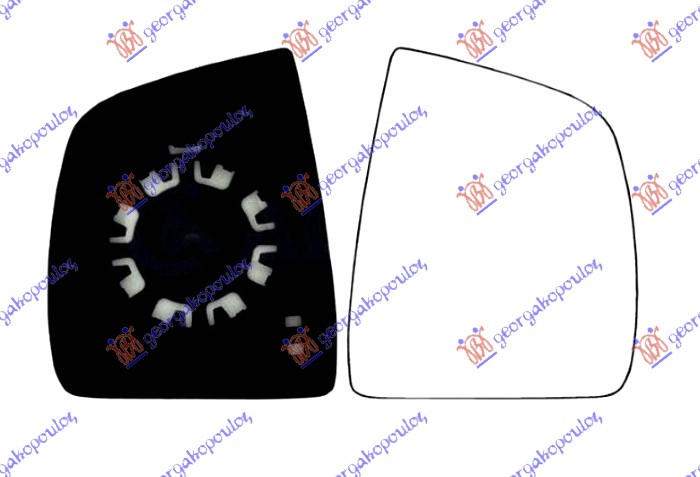 ΚΡΥΣΤΑΛΛΟ ΚΑΘΡΕΦΤΗ (CONVEX GLASS) ΔΕΞ