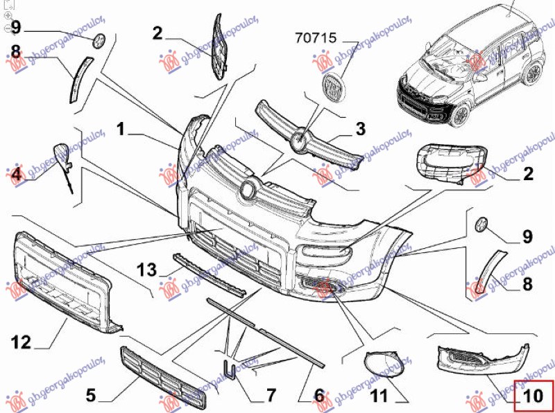 ΑΚΡΟ ΠΡΟΦΥΛΑΚΤΗΡΑ ΕΜΠΡΟΣ (4X4/TREKKING) ΑΡ