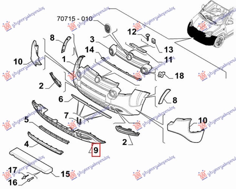 ΠΛΑΣΤΙΚΟ ΠΡΟΦΥΛΑΚΤΗΡΑ ΕΜΠΡΟΣ ΚΑΤΩ (CROSS) (Γ)