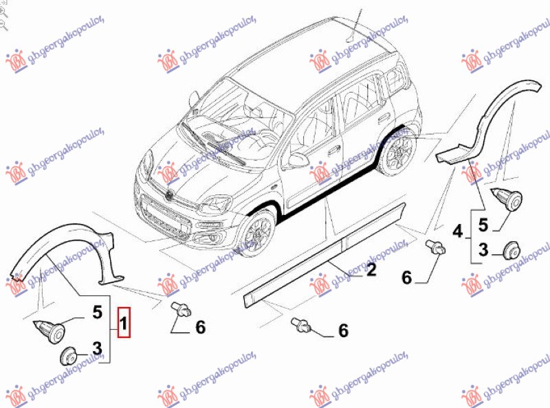ΚΟΥΡΜΠΑ ΦΤΕΡΟΥ ΕΜΠΡΟΣ ΠΛΑΣΤΙΚΗ (4X4/TREKKING) ΔΕΞ