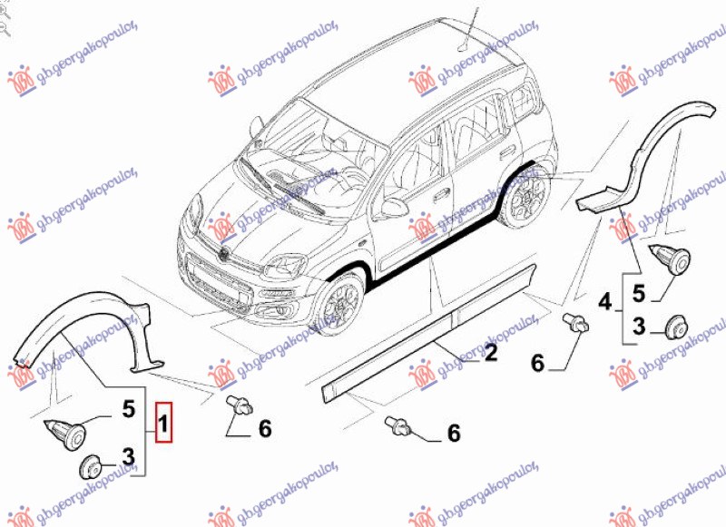 ΚΟΥΡΜΠΑ ΦΤΕΡΟΥ ΕΜΠΡΟΣ ΠΛΑΣΤΙΚΗ (4X4/TREKKING) ΑΡ