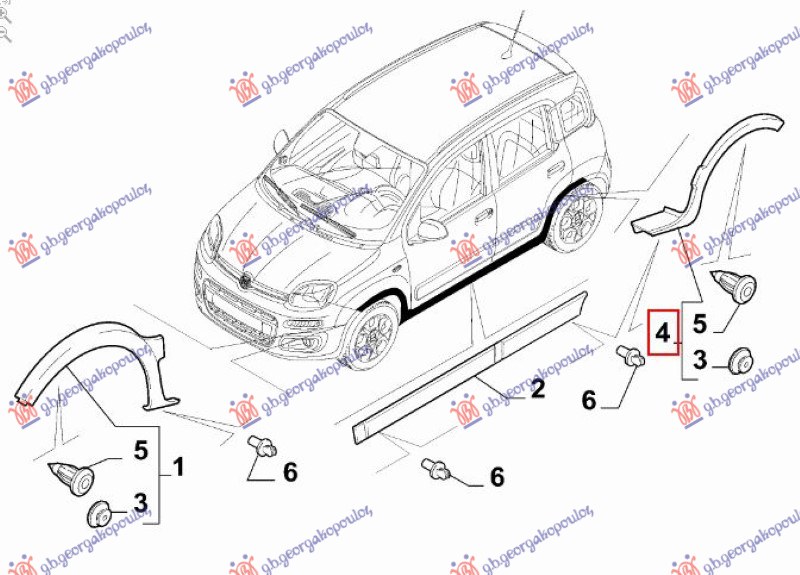 ΚΟΥΡΜΠΑ ΦΤΕΡΟΥ ΠΙΣΩ ΠΛΑΣΤΙΚΗ (4X4/TREKKING) ΔΕΞ