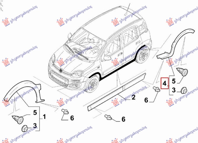 ΚΟΥΡΜΠΑ ΦΤΕΡΟΥ ΠΙΣΩ ΠΛΑΣΤΙΚΗ (4X4/TREKKING) ΑΡ