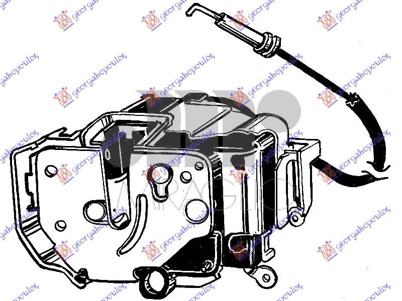 ΚΛΕΙΔΑΡΙΑ ΠΟΡΤΑΣ ΕΜΠΡΟΣ ΗΛΕΚΤΡΟΜΑΓΝΗΤΙΚΗ -ΜΕ ΤΗΛΕΧΕΙΡΙΣΤΗΡΙΟ ΔΕΞ