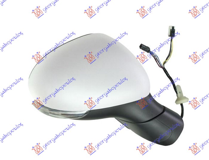 ΚΑΘΡΕΦΤΗΣ ΗΛΕΚΤΡΙΚΟΣ ΘΕΡΜΑΙΝΟΜΕΝΟΣ ΗΛΕΚΤΡΙΚΑ ΑΝΑΚΛΙΝΟΜΕΝΟΣ ΜΕ ΚΑΠΑΚΙ ΧΡΩΜΙΟ (ΜΕ ΦΛΑΣ & ΑΙΣΘΗΤΗΡΑ) (CONVEX GLASS) ΔΕΞ