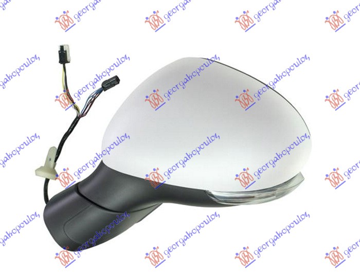 ΚΑΘΡΕΦΤΗΣ ΗΛΕΚΤΡΙΚΟΣ ΘΕΡΜΑΙΝΟΜΕΝΟΣ ΗΛΕΚΤΡΙΚΑ ΑΝΑΚΛΙΝΟΜΕΝΟΣ ΜΕ ΚΑΠΑΚΙ ΧΡΩΜΙΟ (ΜΕ ΦΛΑΣ) (CONVEX GLASS) ΑΡ