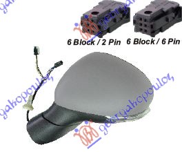 ΚΑΘΡΕΦΤΗΣ ΗΛΕΚΤΡΙΚΟΣ ΘΕΡΜΑΙΝΟΜΕΝΟΣ ΗΛΕΚΤΡΙΚΑ ΑΝΑΚΛΙΝΟΜΕΝΟΣ ΒΑΦΟΜΕΝΟΣ (ΜΕ ΦΛΑΣ) (CONVEX GLASS) ΑΡ