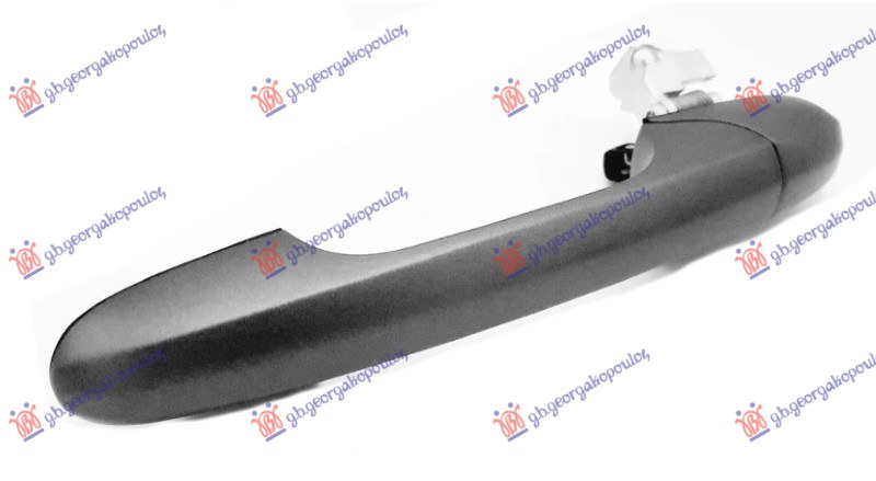 ΧΕΡΟΥΛΙ ΠΟΡΤΑΣ ΕΜΠΡΟΣ ΕΞΩ  (ΚΟΜΠΛΕ ΜΕ 2 ΚΛΕΙΔΙΑ) ΓΚΡΙ ΓΡΑΦΙΤΗΣ ΑΡ