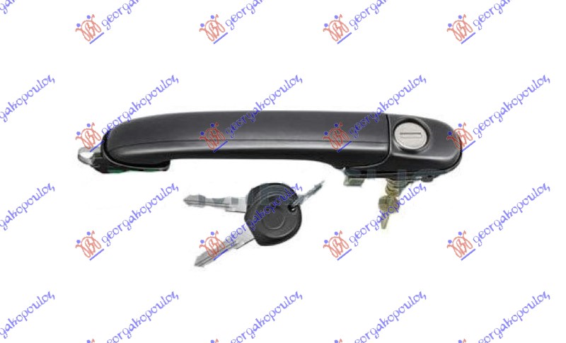 ΧΕΡΟΥΛΙ ΠΟΡΤΑΣ ΕΜΠΡΟΣ ΕΞΩ  (ΜΕ ΤΡΥΠΑ ΓΙΑ ΑΦΑΛΟ)  ΜΑΥΡΟ ΤΙΤΑΝΙΟ  (ABARTH) ΑΡ