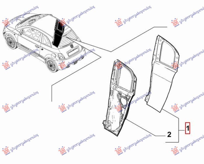ΠΟΡΤΑ ΠΙΣΩ (3+1) (Γ) ΔΕΞ