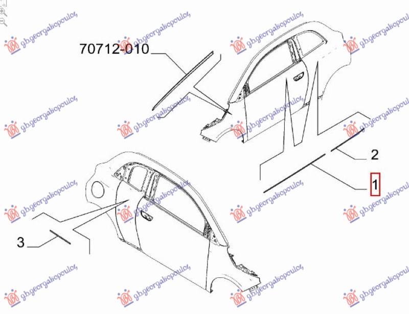 ΔΙΑΚΟΣΜΗΤΙΚΟ ΠΟΡΤΑΣ ΕΜΠΡΟΣ ΧΡΩΜΙΟ (Γ) ΑΡ