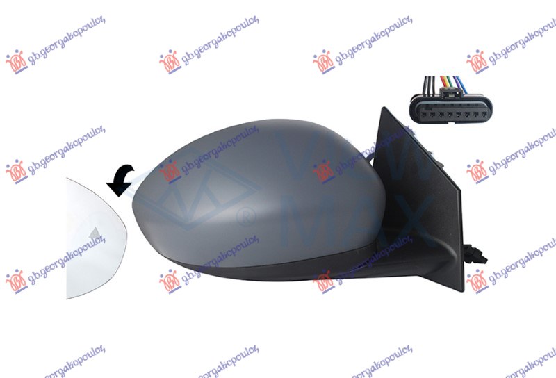 ΚΑΘΡΕΦΤΗΣ ΗΛΕΚΤΡΙΚΟΣ ΘΕΡΜΑΙΝΟΜΕΝΟΣ ΒΑΦΟΜΕΝΟΣ (ΜΕ BLIS & ΑΙΣΘΗΤΗΡΑ) (8 PIN) (CONVEX GLASS) (Α ΠΟΙΟΤΗΤΑ) ΔΕΞ