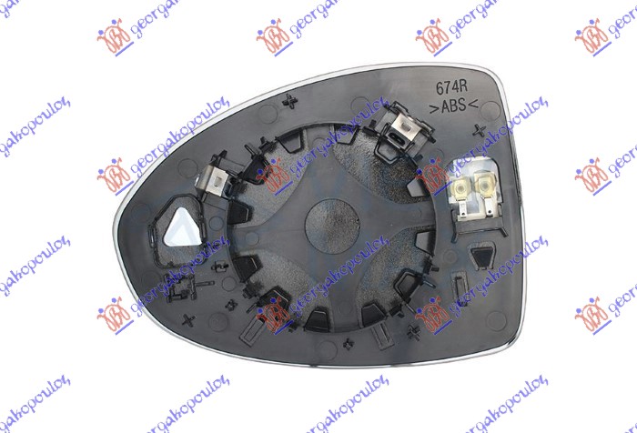 ΚΡΥΣΤΑΛΛΟ ΚΑΘΡΕΦΤΗ ΘΕΡΜΑΙΝΟΜΕΝΟ (CONVEX GLASS) ΔΕΞ