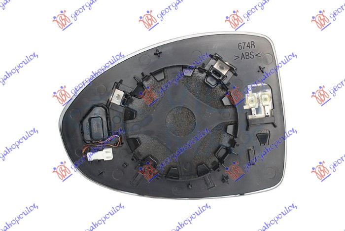 ΚΡΥΣΤΑΛΛΟ ΚΑΘΡΕΦΤΗ ΘΕΡΜΑΙΝΟΜΕΝΟ ΜΕ BLIS (CONVEX GLASS) ΔΕΞ