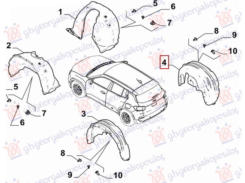 ΘΟΛΟΣ ΠΙΣΩ ΠΛΑΣΤΙΚΟΣ (Γ) ΔΕΞ