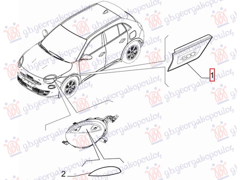 ΣΗΜΑ ΦΤΕΡΟΥ ΕΜΠΡΟΣ (600) (Γ) ΑΡ