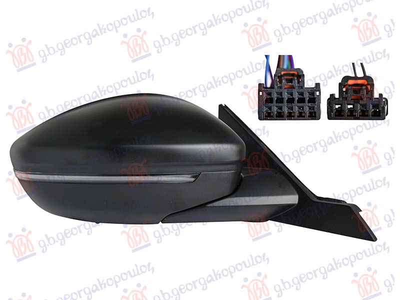 ΚΑΘΡΕΦΤΗΣ ΗΛΕΚΤΡΙΚΟΣ ΘΕΡΜΑΙΝΟΜΕΝΟΣ ΗΛΕΚΤΡΙΚΑ ΑΝΑΚΛΙΝΟΜΕΝΟΣ (ΜΕ ΦΛΑΣ & ΦΩΣ ΑΣΦΑΛΕΙΑΣ & ΑΙΣΘΗΤΗΡΑ) (6+4 PIN) (Α ΠΟΙΟΤΗΤΑ) (CONVEX) ΔΕΞ