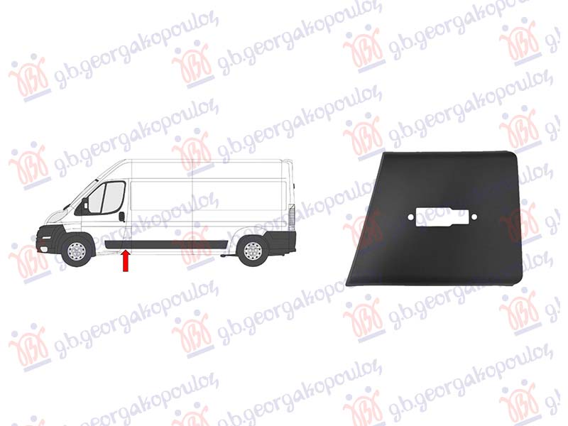 ΦΑΣΑ ΚΟΛΩΝΑΣ ΠΟΡΤΑΣ ΕΜΠΡΟΣ ΜΑΥΡΗ (ΕΜΠΡΟΣ ΚΟΜΜΑΤΙ) (ΚΟΝΤΟ / ΜΑΚΡΥ ΜΕΤΑΞΩΝΙΟ) (ΜΕ ΤΡΥΠΑ ΓΙΑ ΦΩΣ ΟΓΚΟΥ) ΑΡ