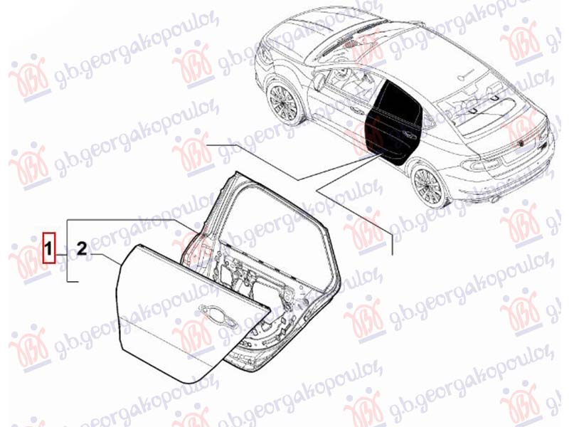 ΠΟΡΤΑ ΠΙΣΩ H/B (Γ) ΔΕΞ