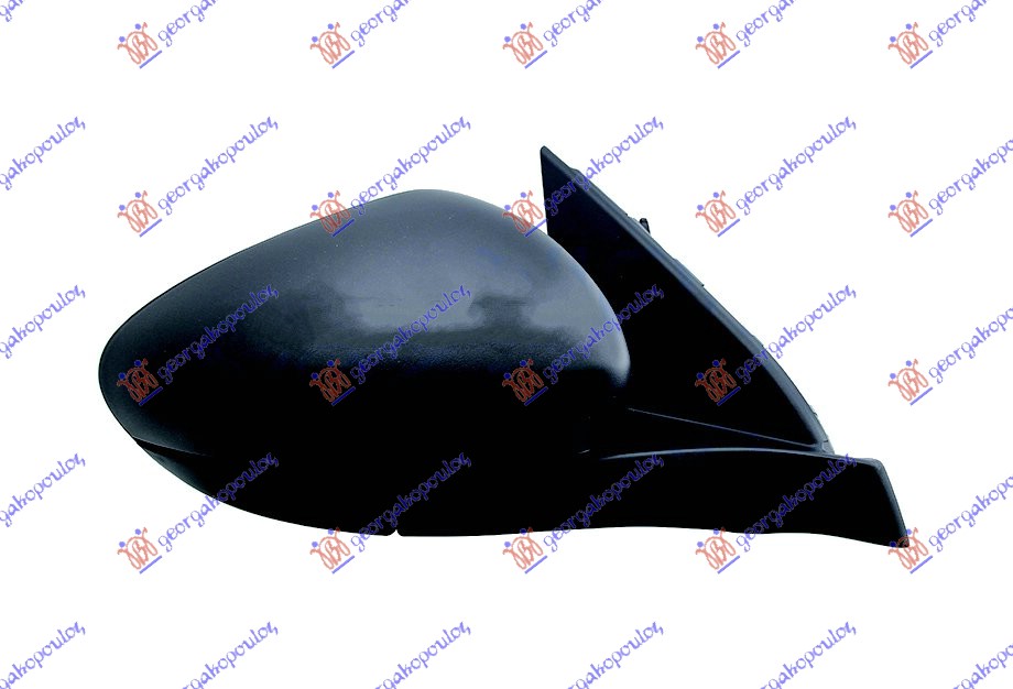 ΚΑΘΡΕΦΤΗΣ ΗΛΕΚΤΡΙΚΟΣ ΘΕΡΜΑΙΝΟΜΕΝΟΣ ΜΑΥΡΟΣ (ΜΕ ΑΙΣΘΗΤΗΡΑ) (CONVEX GLASS) ΔΕΞ