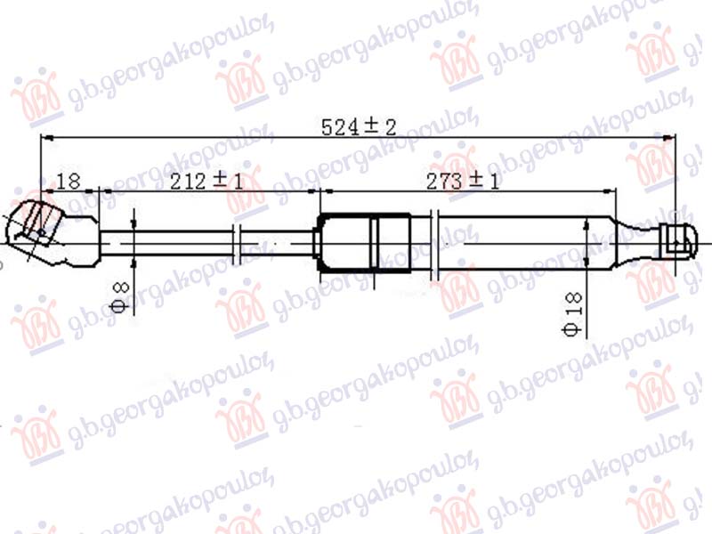 ΑΜΟΡΤΙΣΕΡ ΚΑΠΟ ΕΜΠΡΟΣ (525L-260N)