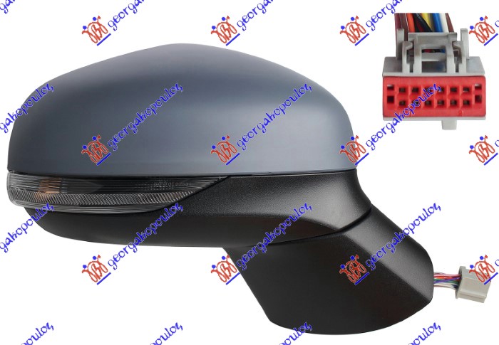 ΚΑΘΡΕΦΤΗΣ ΗΛΕΚΤ. ΘΕΡΜΑΙΝ. ΗΛ. ΑΝΑΚΛ. ΒΑΦΟΜ. (ΜΕ ΦΛΑΣ & ΦΩΣ ΑΣΦΑΛ.& BLIS) 12 PIN (Α ΠΟΙΟΤΗΤΑ) (CONVEX GLASS) ΔΕΞ