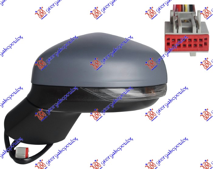 ΚΑΘΡΕΦΤΗΣ ΗΛΕΚΤ. ΘΕΡΜΑΙΝ. ΗΛ. ΑΝΑΚΛ. ΒΑΦΟΜ. (ΜΕ ΦΛΑΣ & ΦΩΣ ΑΣΦΑΛ.& BLIS) 12 PIN (Α ΠΟΙΟΤΗΤΑ) (CONVEX GLASS) ΑΡ