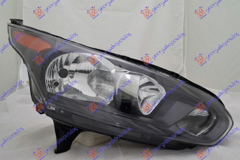 ΦΑΝΟΣ ΕΜΠΡΟΣ ΗΛΕΚΤΡΙΚΟΣ ΜΑΥΡΟΣ (ΛΕΥΚΟ ΦΛΑΣ/ΚΙΤΡΙΝΟ ΑΝΤΑΝΑΚΛΑΣΤΙΚΟ) (Ε) (DEPO) ΔΕΞ