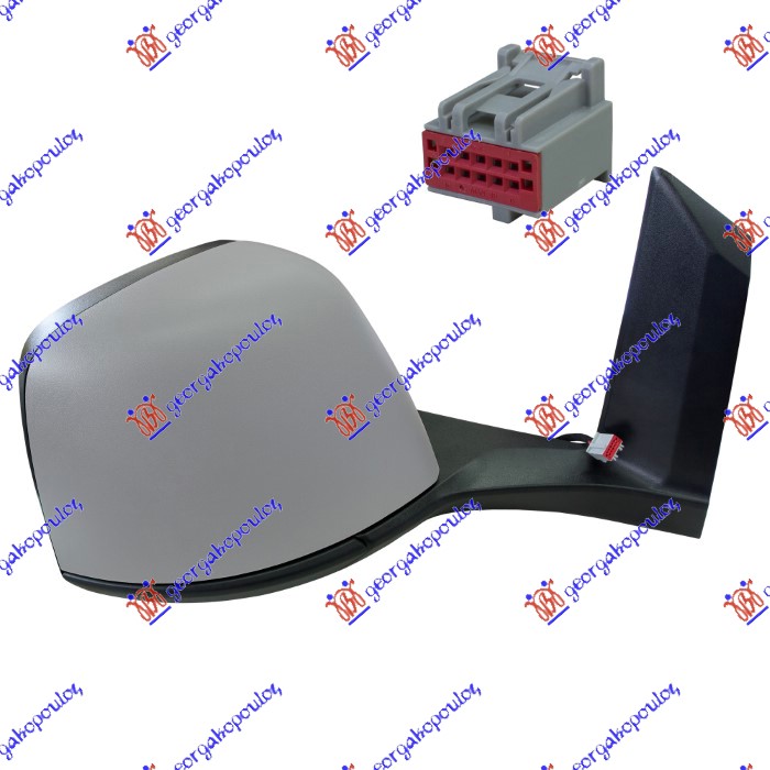 ΚΑΘΡΕΦΤΗΣ ΗΛΕΚΤΡΙΚΟΣ ΘΕΡΜΑΙΝΟΜΕΝΟΣ ΗΛΕΚΤΡΙΚΑ ΑΝΑΚΛΙΝΟΜΕΝΟΣ ΒΑΦΟΜΕΝΟΣ (7 PIN) (CONVEX GLASS) ΔΕΞ