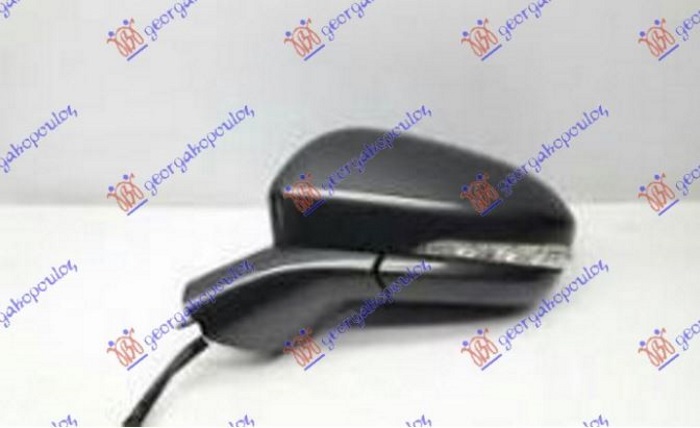 ΚΑΘΡΕΦΤΗΣ ΗΛΕΚΤΡΙΚΟΣ ΘΕΡΜΑΙΝΟΜΕΝΟΣ ΗΛΕΚΤΡΙΚΑ ΑΝΑΚΛΙΝΟΜΕΝΟΣ ΒΑΦΟΜΕΝΟΣ (ΜΕ ΦΛΑΣ & ΦΩΣ ΑΣΦΑΛΕΙΑΣ) ΜΑΥΡΗ ΒΑΣΗ (ASPHERICAL GLASS) ΑΡ