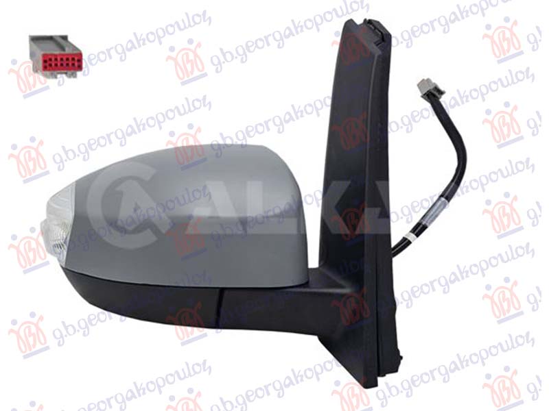 ΚΑΘΡΕΦΤΗΣ ΗΛΕΚΤΡΙΚΟΣ ΘΕΡΜΑΙΝΟΜΕΝΟΣ ΗΛΕΚΤΡΙΚΑ ΑΝΑΚΛΙΝΟΜΕΝΟΣ ΒΑΦΟΜΕΝΟΣ (ΜΕ ΦΛΑΣ & ΦΩΣ ΑΣΦΑΛΕΙΑΣ) (10 PIN) (CONVEX GLASS) ΔΕΞ