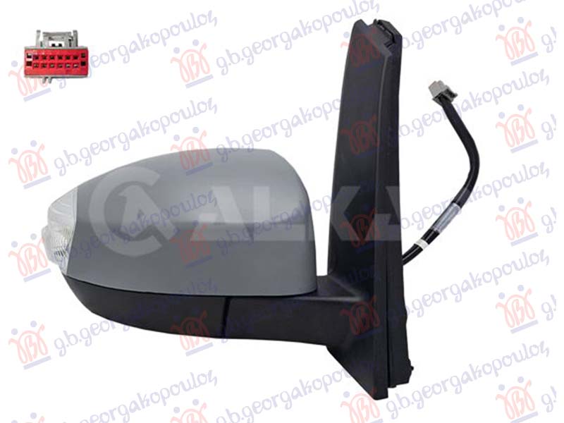 ΚΑΘΡΕΦΤΗΣ ΗΛΕΚΤΡΙΚΟΣ ΘΕΡΜΑΙΝΟΜΕΝΟΣ ΒΑΦΟΜΕΝΟΣ (ΜΕ ΦΛΑΣ & ΑΙΣΘΗΤΗΡΑ) (8 PIN) (CONVEX GLASS) ΔΕΞ