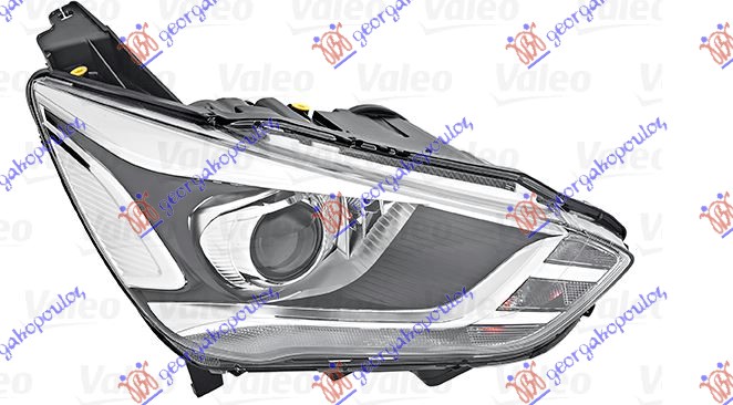 ΦΑΝΟΣ ΕΜΠΡΟΣ Bi-XENON ΕΞΥΠΝΟ ΜΕ ΦΩΣ ΗΜΕΡΑΣ LED (VALEO) ΔΕΞ