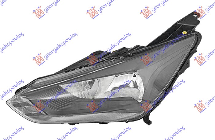 ΦΑΝΟΣ ΕΜΠΡΟΣ ΗΛΕΚΤΡΙΚΟΣ ΜΑΥΡΟΣ ΜΕ ΦΩΣ ΗΜΕΡΑΣ LED (VALEO) ΑΡ