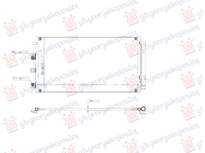 ΨΥΓΕΙΟ A/C 2.5 ΒΕΝΖΙΝΗ-ΥΒΡΙΔΙΚΟ (721x386x12)
