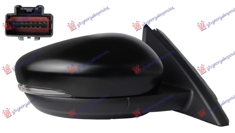 ΚΑΘΡΕΦΤΗΣ ΗΛΕΚΤ. ΘΕΡΜΑΙΝ. ΗΛ.ΑΝΑΚΛ. ΒΑΦΟΜ. ΜΕ ΜΝΗΜΗ (ΜΕ ΦΛΑΣ & ΦΩΣ ΑΣΦ.) 13PIN (Α ΠΟΙΟΤΗΤΑ) (CONVEX GLASS) ΔΕΞ