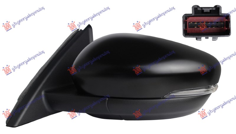 ΚΑΘΡΕΦΤΗΣ ΗΛΕΚΤ. ΘΕΡΜΑΙΝ. ΗΛ.ΑΝΑΚΛ. ΒΑΦΟΜ. ΜΕ ΜΝΗΜΗ (ΜΕ ΦΛΑΣ & ΦΩΣ ΑΣΦ.) 13PIN (Α ΠΟΙΟΤΗΤΑ) (CONVEX GLASS) ΑΡ