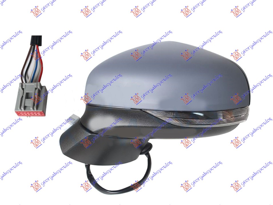 ΚΑΘΡΕΦΤΗΣ ΗΛΕΚΤΡΙΚΟΣ ΘΕΡΜΑΙΝΟΜΕΝΟΣ ΒΑΦΟΜΕΝΟΣ (ΜΕ ΦΛΑΣ) (Α ΠΟΙΟΤΗΤΑ) 6 PIN (CONVEX GLASS) ΑΡ