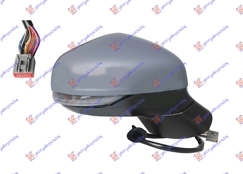 ΚΑΘΡΕΦΤΗΣ ΗΛΕΚΤ. ΘΕΡΜΑΙΝ. ΗΛΕΚΤ. ΑΝΑΚΛΙΝ. ΒΑΦΟΜ. (ΜΕ ΦΛΑΣ & ΦΩΣ ΑΣΦ. & BLIS) (Α ΠΟΙΟΤΗΤΑ) 12PIN (CONVEX GLASS) ΔΕΞ