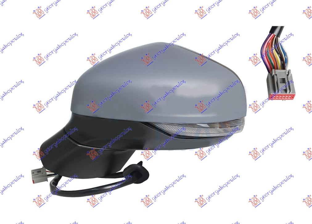 ΚΑΘΡΕΦΤΗΣ ΗΛΕΚΤ. ΘΕΡΜΑΙΝ. ΗΛΕΚΤ. ΑΝΑΚΛΙΝ. ΒΑΦΟΜ. (ΜΕ ΦΛΑΣ & ΦΩΣ ΑΣΦ. & BLIS) (Α ΠΟΙΟΤΗΤΑ) 12PIN (CONVEX GLASS) ΑΡ