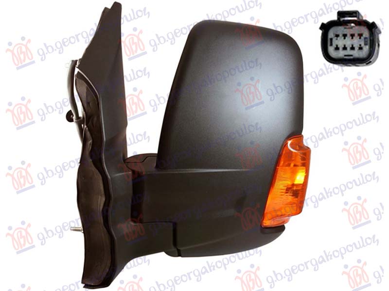 ΚΑΘΡΕΦΤΗΣ ΗΛΕΚΤΡΙΚΟΣ ΘΕΡΜΑΙΝΟΜΕΝΟΣ (ΚΟΝΤΟ ΜΠΡΑΤΣΟ) (ΜΕ ΚΙΤΡΙΝΟ ΦΛΑΣ ) (CONVEX GLASS) ΑΡ