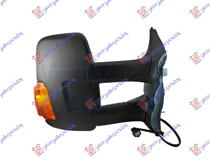 ΚΑΘΡΕΦΤΗΣ ΗΛΕΚΤΡΙΚΟΣ ΘΕΡΜΑΙΝΟΜΕΝΟΣ (ΜΑΚΡΥ ΜΠΡΑΤΣΟ) (ΜΕ ΦΛΑΣ ΚΙΤΡΙΝΟ) (Α ΠΟΙΟΤΗΤΑ) (CONVEX GLASS) ΔΕΞ