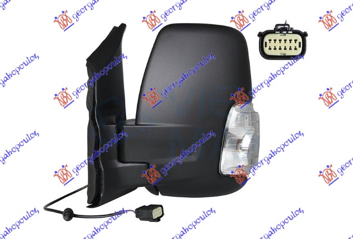 ΚΑΘΡΕΦΤΗΣ ΜΗΧΑΝΙΚΟΣ ΧΕΙΡΟΚΙΝΗΤΟΣ ΚΟΝΤΟΣ (ΜΕ ΦΛΑΣ) (ΜΕ ΦΩΣ ΟΓΚΟΥ 16W) (Α ΠΟΙΟΤΗΤΑ) (CONVEX GLASS) ΑΡ